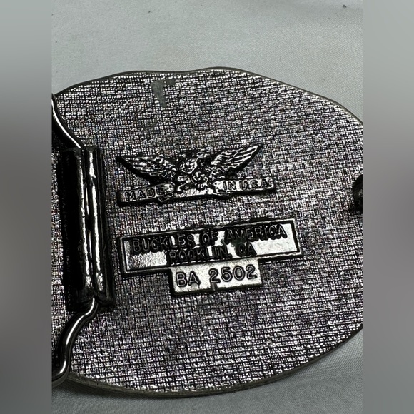 Buckles of America Mexico USA flag buckle with croc pattern leather belt 38 - Picture 6 of 12